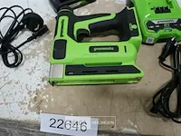 Greenworks 24v accu nagelpistool met 24v batterij en 24v acculader - afbeelding 2 van  3