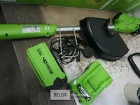 Greenworks 40v accu grastrimmer met 40v batterij en 40v acculader - afbeelding 1 van  3