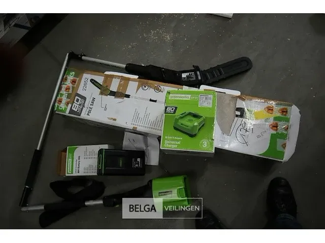 Greenworks 80v gd80psk4 takkenzaag met 80v batterij en 80v acculader - afbeelding 1 van  3
