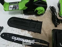 Greenworks g24cs25k2 24v accu kettingzaag met 24v batterij en 24v acculader - afbeelding 2 van  5