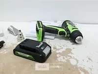 Greenworks g24hg accu heteluchtpistool met 24v batterij en 24v acculader - afbeelding 2 van  5
