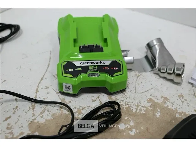 Greenworks g24hg accu heteluchtpistool met 24v batterij en 24v acculader - afbeelding 4 van  5