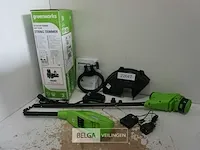Greenworks g24lt25k2 accu grastrimmer met 24v batterij en 24v acculader - afbeelding 1 van  2
