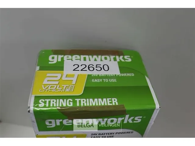 Greenworks g24lt25k2 accu grastrimmer met 24v batterij en 24v acculader - afbeelding 8 van  8
