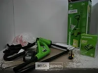 Greenworks g24lt25k2 accu grastrimmer met 24v batterij en 24v acculader - afbeelding 1 van  4