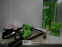 Greenworks g24lt25k2 accu grastrimmer met 24v batterij en 24v acculader - afbeelding 2 van  4