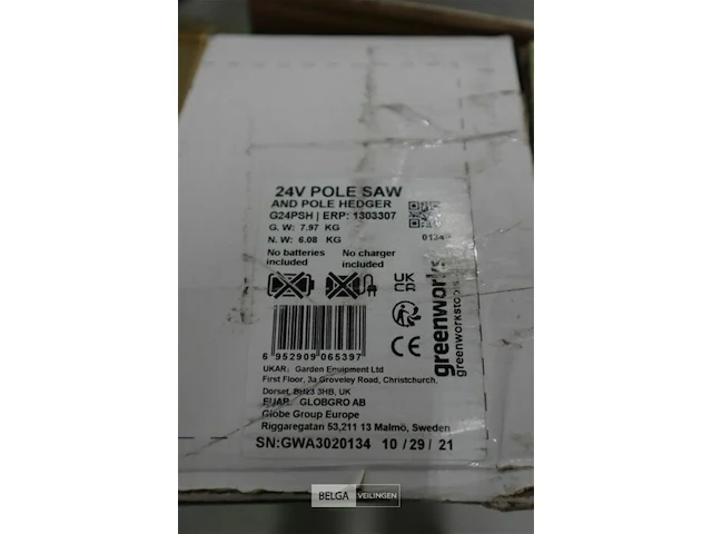 Greenworks g24pshk2 accu paalheggenschaar incl. 1x 24 volt 2.0ah accu en lader - afbeelding 7 van  7