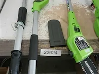Greenworks g24pshk2 accu paalheggenschaar met 24v batterij en 24v acculader - afbeelding 3 van  6