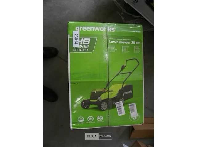 Greenworks g24x2lm36k2x draadloze accu grasmaaier incl. 2x 24 volt 2.0ah accu en lader - afbeelding 6 van  6