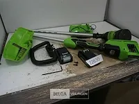 Greenworks g24x2ltk2x 48v accu grastrimmer met 2x 24v batterij en 24v acculader