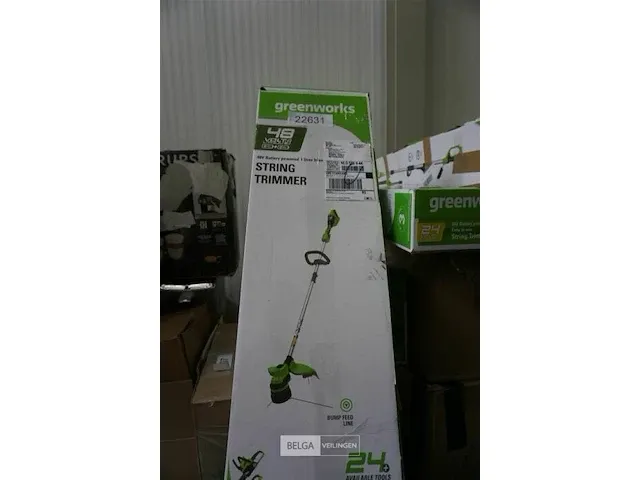 Greenworks g24x2ltk2x 48v accu grastrimmer met 2x 24v batterij en 24v acculader - afbeelding 5 van  5