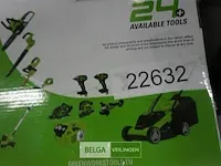 Greenworks g24x2ltk2x 48v accu grastrimmer met 2x 24v batterij en 24v acculader - afbeelding 3 van  3