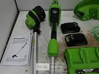 Greenworks g24x2ltk2x 48v accu grastrimmer met 2x 24v batterij en 24v acculader - afbeelding 3 van  5