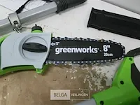 Greenworks g40psfk2 accu hoogsnoeier met 40v batterij en 40v acculader - afbeelding 4 van  10