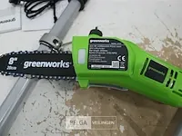 Greenworks g40psfk2 accu hoogsnoeier met 40v batterij en 40v acculader - afbeelding 6 van  10