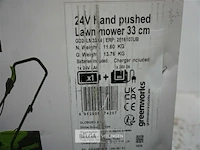 Greenworks gd24lm33k4 24 volt accu grasmaaier incl. 1x 24 volt 4.0ah accu en lader - afbeelding 3 van  3