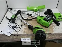Greenworks gd24x2bcbk4x accu bosmaaier met 2x 24v batterij en 24v acculader - afbeelding 1 van  6