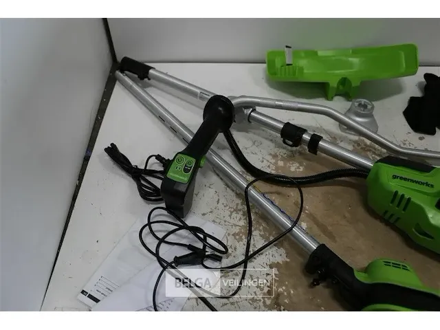 Greenworks gd24x2bcbk4x accu bosmaaier met 2x 24v batterij en 24v acculader - afbeelding 4 van  6