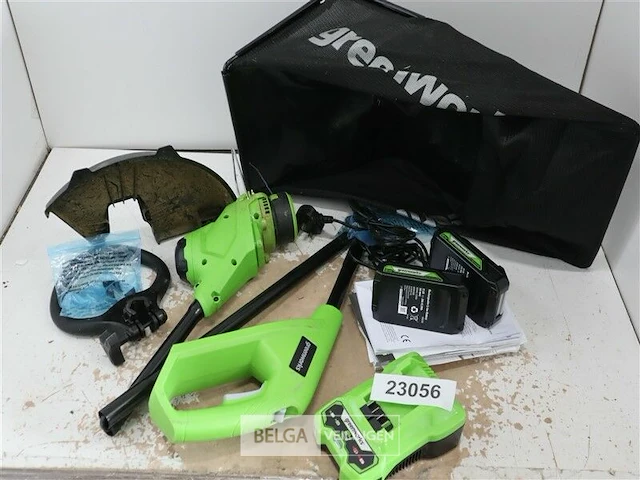 Greenworks gwgd24x2lmst36k2x 48v grasmaaier en 24v grastrimmer incl 2x 24 volt 2.0ah accu en lader - afbeelding 3 van  9