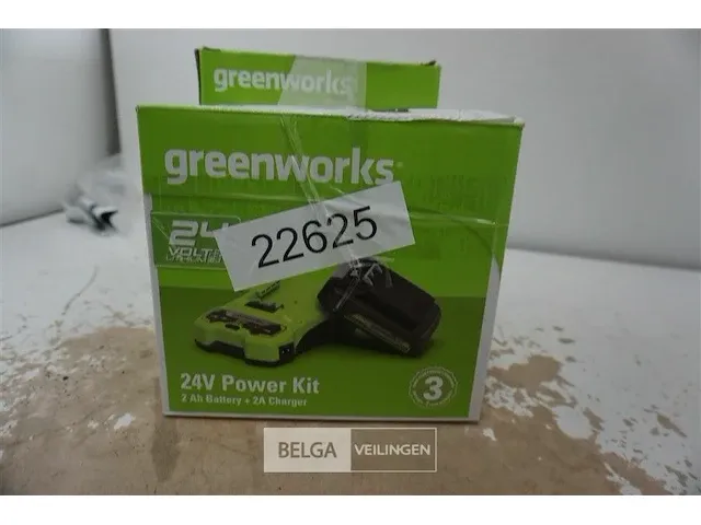 Greenworks impact driver accu slagmoersleutel met 24v batterij en 24v acculader - afbeelding 3 van  3