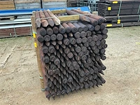 Grenen geïmpregneerde gefreesde paal 7x140 tuinpalen (200x) - afbeelding 2 van  3