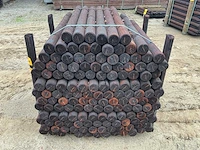 Grenen geïmpregneerde gefreesde paal 8x120 tuinpalen (150x) - afbeelding 3 van  3