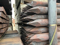 Grenen geïmpregneerde gefreesde paal 8x140 tuinpalen (150x) - afbeelding 3 van  3