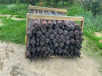 Grenen geïmpregneerde geschilde paal 8x140 tuinpalen (112x) - afbeelding 2 van  2