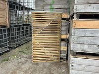 Grenen geïmpregneerde houten tuindeuren 5 stuks 100 x 180 houten tuin deur (5x) - afbeelding 1 van  5