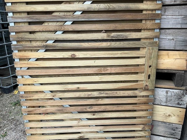 Grenen geïmpregneerde houten tuindeuren 5 stuks 100 x 180 houten tuin deur (5x) - afbeelding 3 van  5