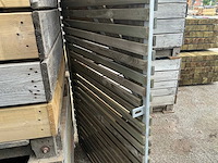 Grenen geïmpregneerde houten tuindeuren 5 stuks 100 x 180 houten tuin deur (5x) - afbeelding 4 van  5