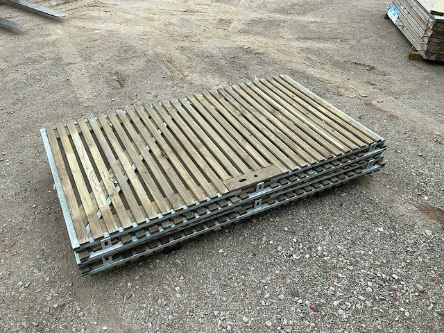 Grenen geïmpregneerde houten tuindeuren 5 stuks 100 x 180 houten tuin deur (5x) - afbeelding 5 van  5