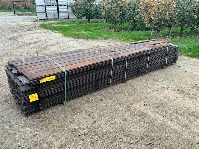 Grenen geïmpregneerde tand en groef planken 28x140x450 - garden board (91x) - afbeelding 1 van  4