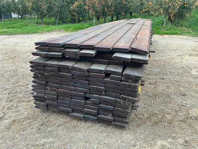 Grenen geïmpregneerde tand en groef planken 28x140x450 - garden board (91x) - afbeelding 3 van  4