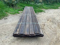 Grenen geïmpregneerde tand en groef planken 28x140x500 tuinplank (54x) - afbeelding 2 van  3
