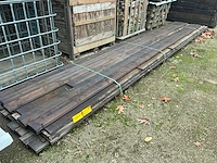 Grenen geïmpregneerde tand en groef planken 28x140x550 tuinplank (35x) - afbeelding 1 van  4