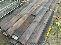 Grenen geïmpregneerde tand en groef planken 28x140x550 tuinplank (35x) - afbeelding 3 van  4