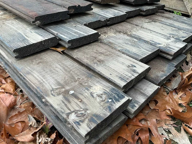 Grenen geïmpregneerde tand en groef planken 28x140x550 tuinplank (35x) - afbeelding 4 van  4