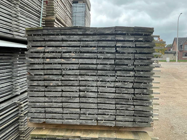 Grenen geïmpregneerde tuin planken 1,5x14x180 tuin planken (252x) - afbeelding 2 van  3