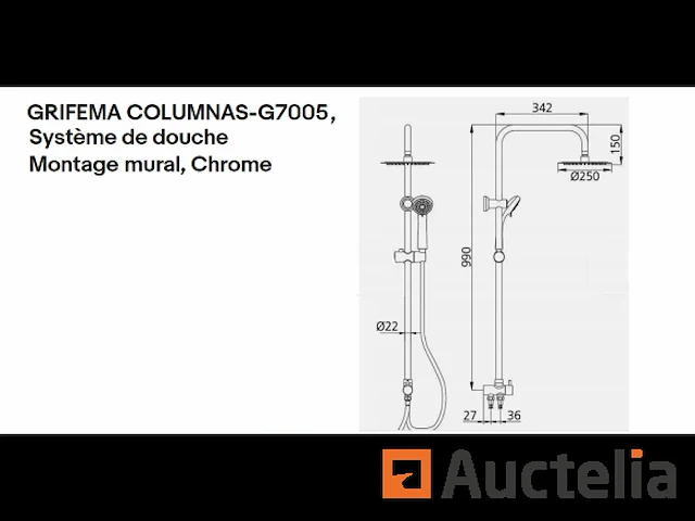 Grifema columna-g7005 douchesysteem - afbeelding 4 van  6