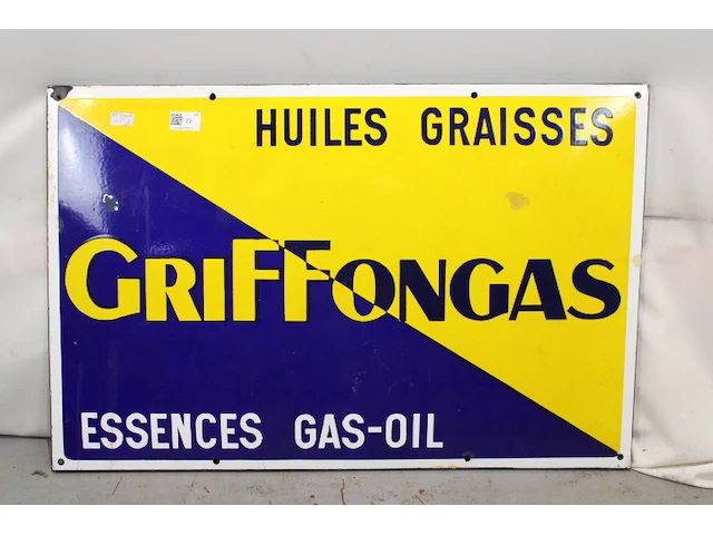 Griffongas emaille paneel - afbeelding 1 van  4
