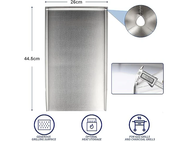 Grihero universele grillplaat - afbeelding 2 van  3