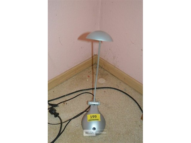 Grijs bureaulampje - afbeelding 1 van  1