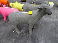 Grijs lammetje deco - afbeelding 1 van  4