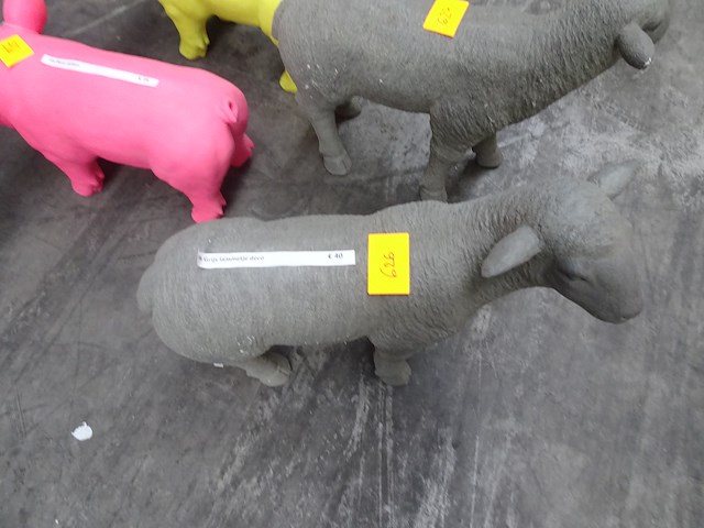 Grijs lammetje deco - afbeelding 2 van  4