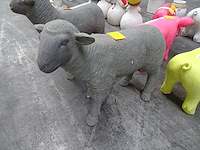 Grijs lammetje deco - afbeelding 1 van  2