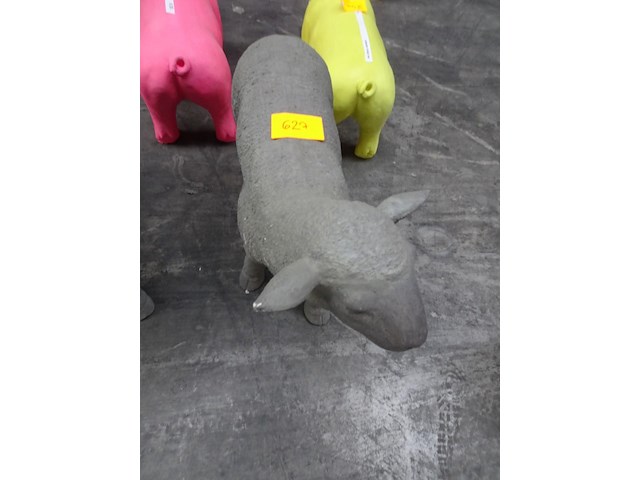 Grijs lammetje deco - afbeelding 2 van  2