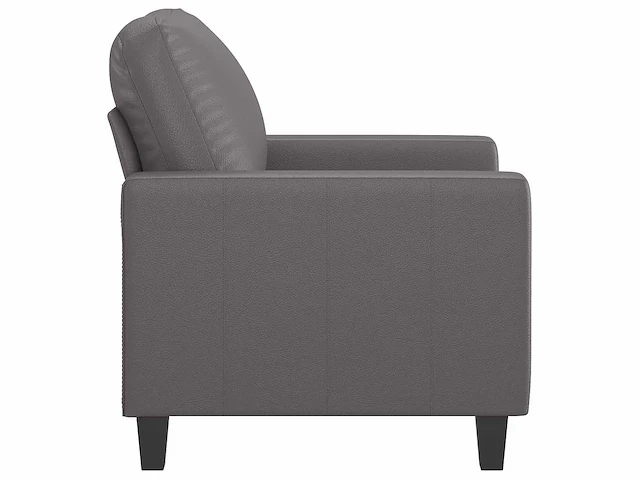 Grijze fauteuil 60 cm imitatieleer - afbeelding 5 van  9