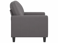 Grijze fauteuil 60 cm imitatieleer - afbeelding 5 van  9