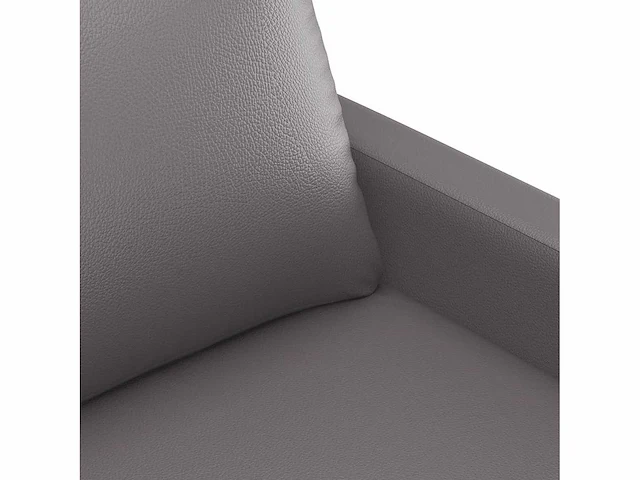 Grijze fauteuil 60 cm imitatieleer - afbeelding 7 van  9